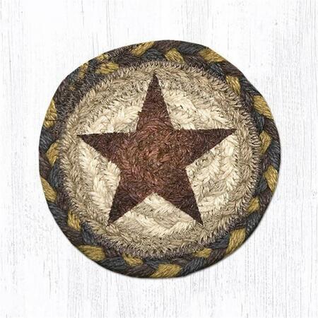 CAPITOL IMPORTING CO 5 x 5 in. Gold Star Printed Round Coaster 31-IC051GS